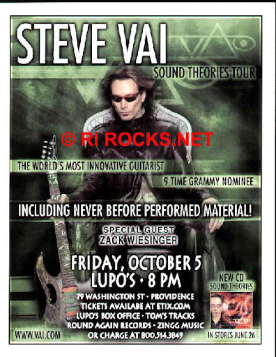 steve vai sound theories tour