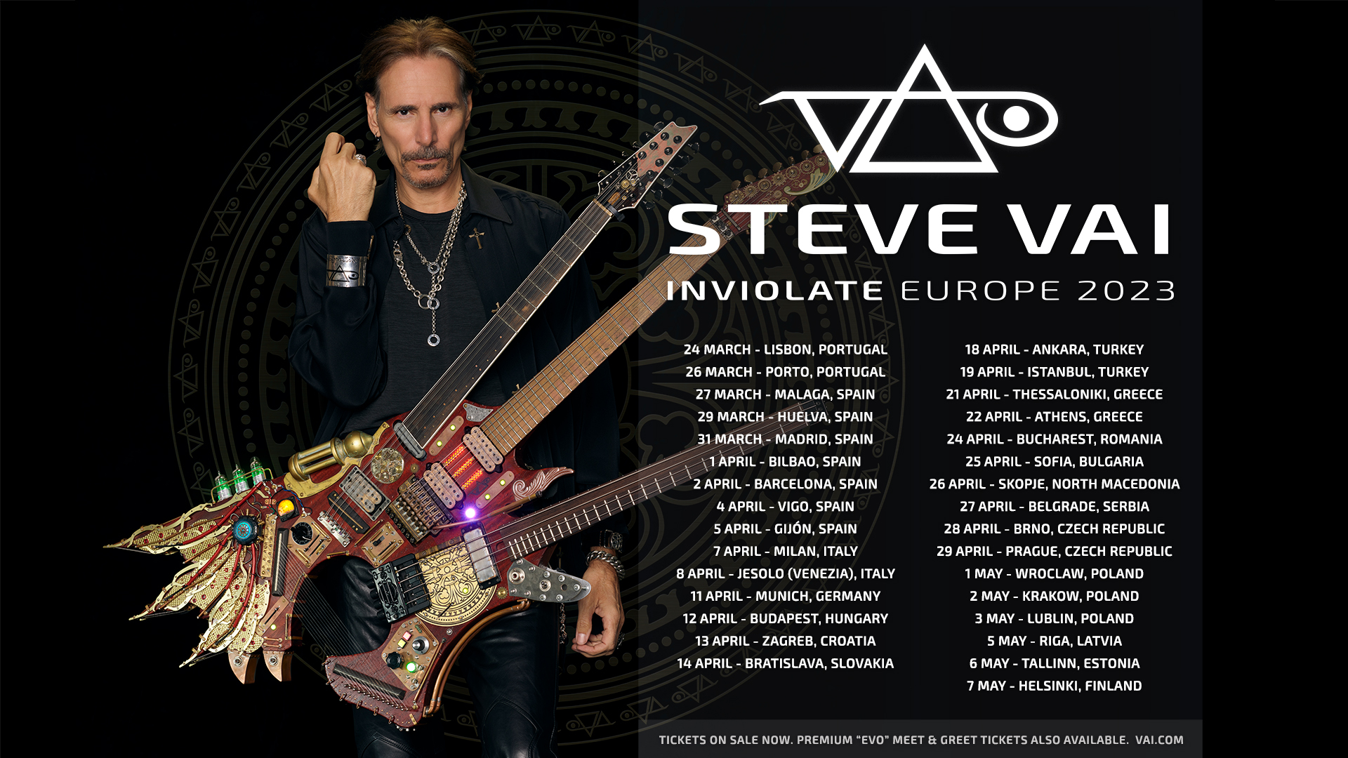 Steve Vai Inviolate Tour 2023